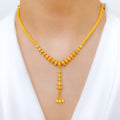 Unique Chandelier Drop 22k Gold Necklace Set