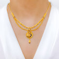 Traditional Peacock Necklace 22k Gold Set