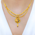 Traditional Peacock Necklace 22k Gold Set