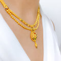 Traditional Peacock Necklace 22k Gold Set