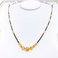 Glittery Beaded 22k Gold Mangalsutra