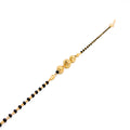 Matte Finish Black 22k Gold Bead Bracelet