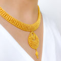 Lavish Drop Necklace 22k Gold Set