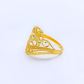 Mod Multi-Textured Gold Ring