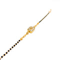 Posh Rectangular Black 22k Gold Bead Bracelet