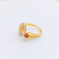 Chic Dual Accent CZ Ring