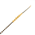 Alternating Black 22k Gold Bead Bracelet