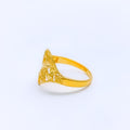 Distinct Cluster 22k Gold Ring