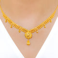 Opulent Sun Hanging 22k Gold Necklace Set