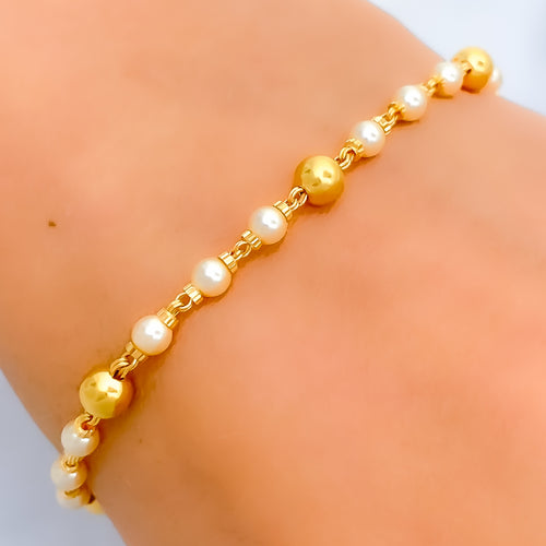  beautiful-shimmering-22k-gold-pearl-bracelet