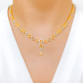 Classic Decorative 22k Gold Necklace Set