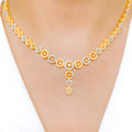 Classic Decorative 22k Gold Necklace Set