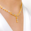 Classic Decorative 22k Gold Necklace Set