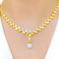 Trendy Lavish 22k Gold Necklace Set