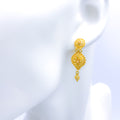Posh Flower 22k Gold Earrings