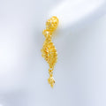 Posh Flower 22k Gold Earrings