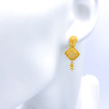 Lightweight Beaded 22k Gold Earrings