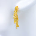 Hanging 22k Gold Bead Earrings