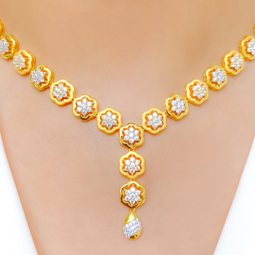 Grand Floral Necklace Set