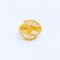 Attractive Wide 22k Gold Spiral Ring