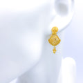 Dainty Hanging 22k Gold Earrings