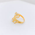 Fancy Petals Two-Tone Ring