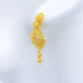 Dainty Hanging 22k Gold Earrings