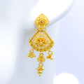 Radiant Flower 22k Gold Earrings