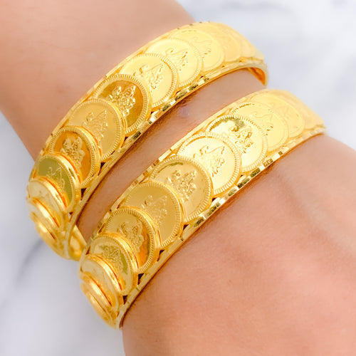 Divine Lakshmi Coin Bangles