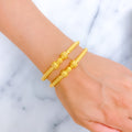 Lavish Bold 22k Gold Pipe Bangles 