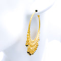 Fancy Hanging Bali 22k Gold Earrings