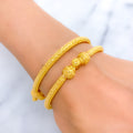 Lavish Bold 22k Gold Pipe Bangles 