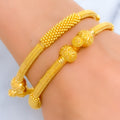 Traditional Dressy 22k Gold Pipe Bangles 