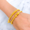 Traditional Dressy 22k Gold Pipe Bangles 