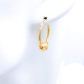 Lightweight Hoop 22k Gold Earrings