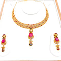 Exclusive Ruby + Garnet 22k Gold Set