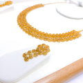 Vintage CZ Choker 22k Gold Set