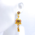 Bridal Tourmaline Flower Choker 22k Gold Set