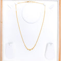 Disco Style Ball 22k Gold Necklace