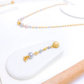 Contemporary Orb Necklace 22k Gold Set