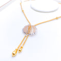 Luxurious Leaf 22k Gold Necklace Set