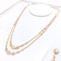 Two Lara Orb Style 22k Gold Necklace Set