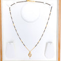 CZ Tear Drop 22k Gold Mangalsutra