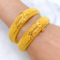 (Exchange Product) Ornate Rounded Bangle Pair