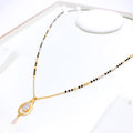 CZ Tear Drop 22k Gold Mangalsutra