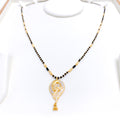 Modern Floral 22k Gold Mangalsutra