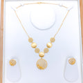 Refined Floral Necklace 22k Gold Set