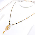 Modern Floral 22k Gold Mangalsutra