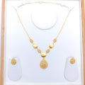 Gorgeous Teardrop 22k Gold Necklace Set