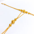 Sleek Alternating 22k Gold Bead Pachangala